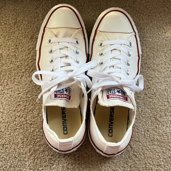 White Converse Sneakers - Picture 3 of 7